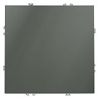 Выключатель встраиваемый Voltum S70 одноклавишный 10А, титан пластик Soft touch VLS010106