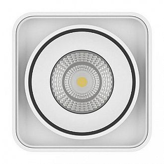 Светильник 10*10 см, 10W, 3000К Lightstar Monocco белый 052316,