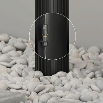 Садово-парковый светильник *11*50- см, 1*E27*18W, Denkirs FARSUN DK9725-BK, черный алюминий