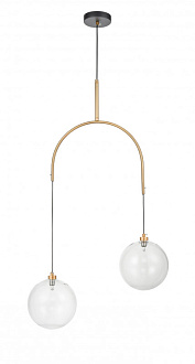 Подвесной светильник 20*57*183 см, 2*G9 черный, золото Vele Luce Freedom VL5544P02