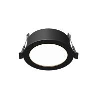 Встраиваемый светильник 10 см, вр 9 см, Maytoni Technical Downlight Orb DL130-GX53-B, черный