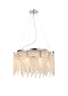 Люстра Ø600 x H250 (1000), мм, 8*40W (320W), CHROME (Хром) NewRgy NW065-ф600*H250 CHROME