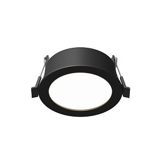 Встраиваемый светильник 10 см, вр 9 см, Maytoni Technical Downlight Orb DL130-GX53-B, черный