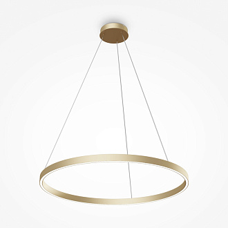 Подвесной светильник 80*127,5 см, LED, 51W, 2600К-3500К Maytoni Rim MOD058PL-L42BSK латунный