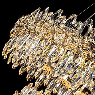 Люстра *80/50*20-160 см, *LED*130W, 3000-6000K, MODELUX  ML.9888.800.500 GD, Золото