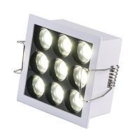 Светильник встраиваемый белый LED 1*10W 3000K 950Lm Ra95 36° IP20 L71xW71xH36 170-240V St Luce  ST763.532.10