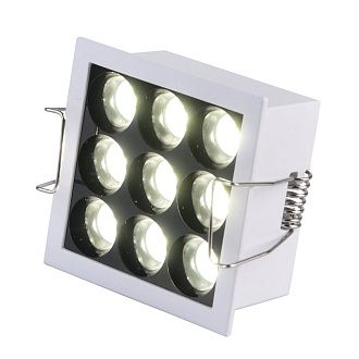 Светильник встраиваемый белый LED 1*10W 3000K 950Lm Ra95 36° IP20 L71xW71xH36 170-240V St Luce  ST763.532.10
