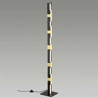 Светодиодный светильник 149 см, 36W, 3000K, Odeon Light Fierro 4991/36FL, черный-золото