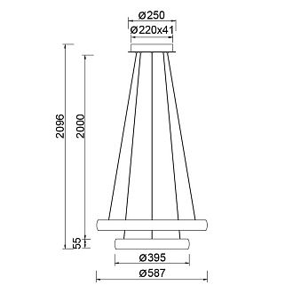 Люстра подвесная FLATS 9429