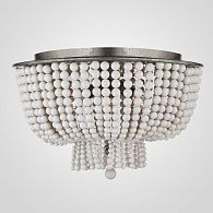 Потолочная люстра JACQUELINE CLEAR FLUSH-MOUNT 52*52*52 см, 4*E14*40W, ImperiumLoft 40.1899, Серебристый