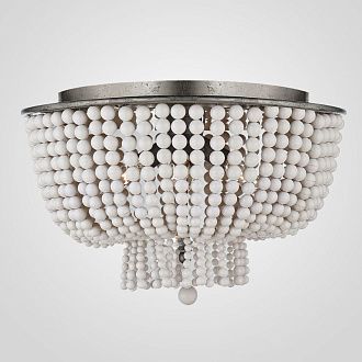Потолочная люстра JACQUELINE CLEAR FLUSH-MOUNT 52*52*52 см, 4*E14*40W, ImperiumLoft 40.1899, Серебристый