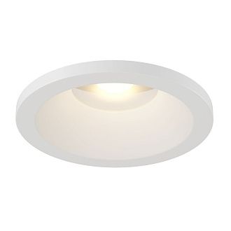 Светильник, 8.5 см, 8W, 3000К, белый, теплый свет, Maytoni Yin DL034-2-L8W, встраиваемый светодиодный