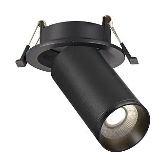 Светильник встраиваемый Черный GU10 1*50W IP20 D95xH125 220V Без ламп St Luce  ST759.408.01