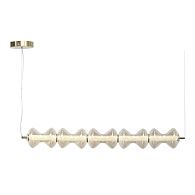 Подвесной светильник 110,5*14*-200 см, 1*LED, 28W, 3000K, ST-Luce Spine SL6136.243.01, золотой
