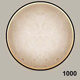 Светильник DZN-15826 ЧЕРНЫЙ D1000/H40/1/LED/38W/4500K COSMOS-MOON 24-03