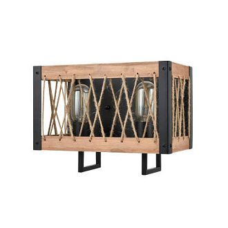 Бра 18*30*23 см, 2*E27 античный черный Vele Luce Cubo VL6052W02