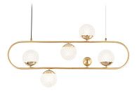 Светильник подвесной 78*11*18*100 см, G9 W, К, золото Ambrella Traditional Crystal TR5433