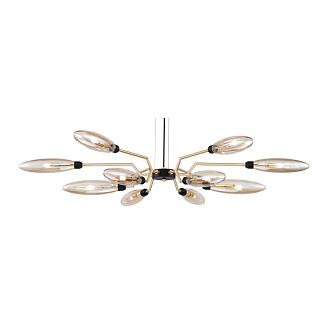 Подвесная люстра Maytoni Ventura MOD012CL-12G, золото, диаметр 127см