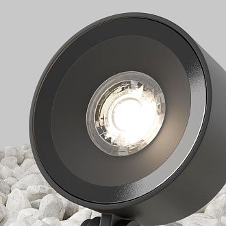 Грунтовый светильник 27 см, 10W, 3000K, Maytoni Core O495FL-L10B3K, черный