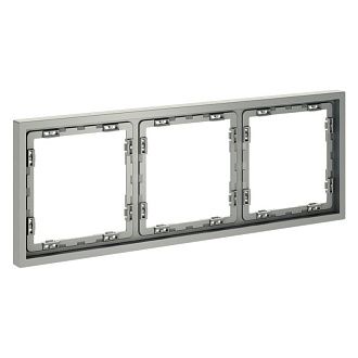 Рамка пластиковая Voltum S70 на 3 поста, сталь пластик Soft touch VLS100305