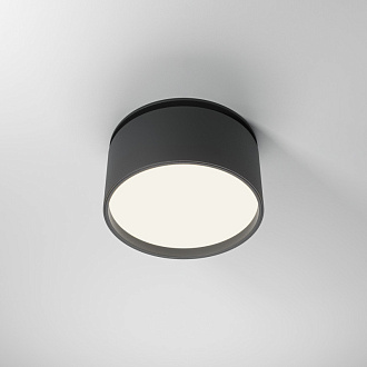Встраиваемый светильник 8,5*8,5*6,6 см, LED, 12W, 4000К, Maytoni Technical ONDA DL024-12W4K-B черный, вр 8,2 см