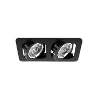 Встраиваемый светильник 18*9*7 см, 2*LED*12W 4000K LOFT IT Screen 10328/2A Black черный, вр 15,5*8,5 см