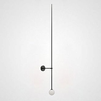 Бра LINES Ball 200 Black 13*13*200 см, 1*G9*20W, ImperiumLoft LINES-12, Чёрный
