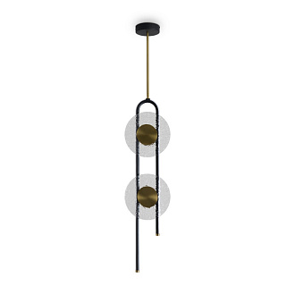 Подвесной светильник 22*22*148,5 см, LED,  17W, 3000К, Freya Drip FR6173PL-L18B латунный