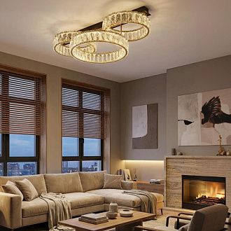 Светильник 75 см, 45W, 3000K, Citilux PALANT CL325162 LED, черный-бронза