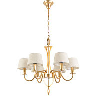 Подвесная люстра Divinare Florence 6819/19 SP-6, диаметр 78 см, матовое золото