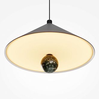 Подвесной светильник 25 см, 16W, 3000K, Maytoni Bell MOD534PL-L16B3K, черный