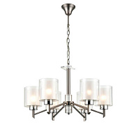 Подвесная люстра  66*85 см, 6*E27 серый Vele Luce Felice VL1425L06