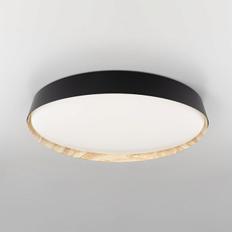 Светильник 52 см, 68W, 3000-5500K, 5800Lm, 21 м2 CL754451G BONNY Черный+Клен LED с пультом