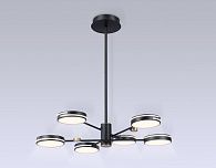 Светильник подвесной 80*78 см, LED 50W, 3000К, черный, золото Ambrella Comfort LineTech FL51639