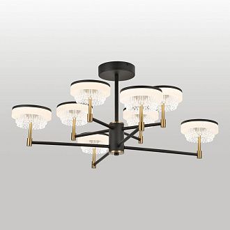 Люстра потолочная *90*36-36 см, 8*LED*7W, 4000K, Lussole  LSP-7484, черный
