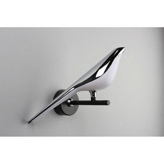 Детское бра 20*28*23 см, 1*LED, 10W, 3000K, Aployt Astor APL.822.11.10, хром