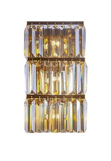 Бра W200*H350, мм, 3*10W (30W), GOLD+CLEAR (Золото + Прозрачный Хрусталь) NewRgy W2821E/3A GOLD H+CLEAR