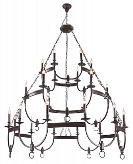 Люстра 148 см, Crystal Lux SUERTE BROWN SP12+6+6 Темно-коричневый