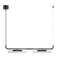 Подвесной светильник 7*115*120 см, 4*G9 Lumion TORONTO 6561/4 черный, прозрачный