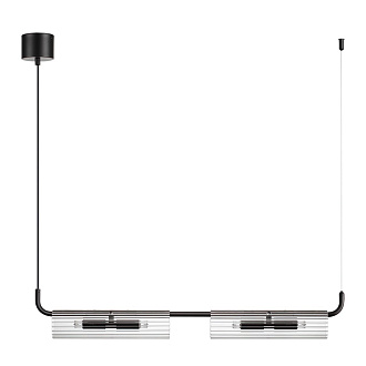 Подвесной светильник 7*115*120 см, 4*G9 Lumion TORONTO 6561/4 черный, прозрачный