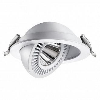 LED светильник 14 см, 18W, 4000K, Novotech Gesso 358817, белый, вр 12 см