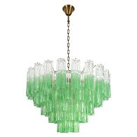 Подвесная люстра 80 см, Loft IT Murano 10580/800 Clear green, бронза