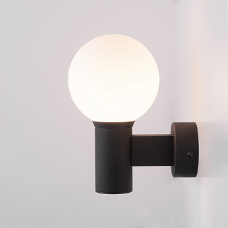 Светильник уличный настенный со стеклянным плафоном Sfera D 35126/D черный Elektrostandard