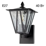 Уличный настенный светильник 32 см, Citilux FORTS CLU09W, черный