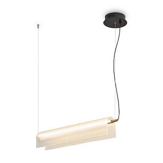 Подвесной светильник 68*9*14,5-163,5 см, LED*20W, 2700K, Freya Loyd FR5556PL-L22BBS, Черный и Латунь