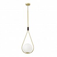Светильник подвесной 26 см Odeon Light Flari 4810/1A, черный-золото