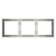Рамка пластиковая Voltum S70 на 3 поста, сталь пластик Soft touch VLS100305