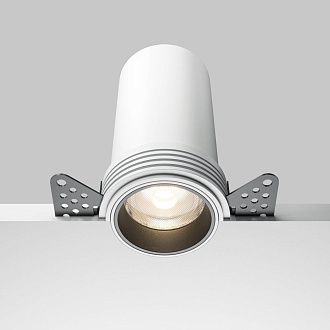 Встраиваемый светильник 6*12 см, вр 7 см, *LED*12W, 4000K, Maytoni Focus led DL125-L12-4K-TRS-W, Белый