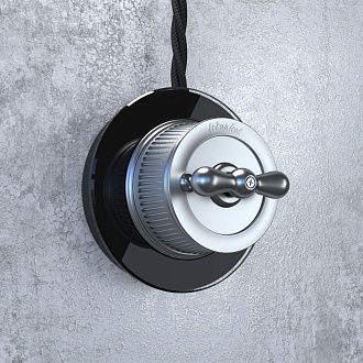 W0015108 Рамка на 1 пост, Черный Werkel, 4690389166426