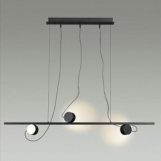 Светодиодный светильник 120 см, 21W, 3000K, Odeon Light NERA 6600/21L, черный